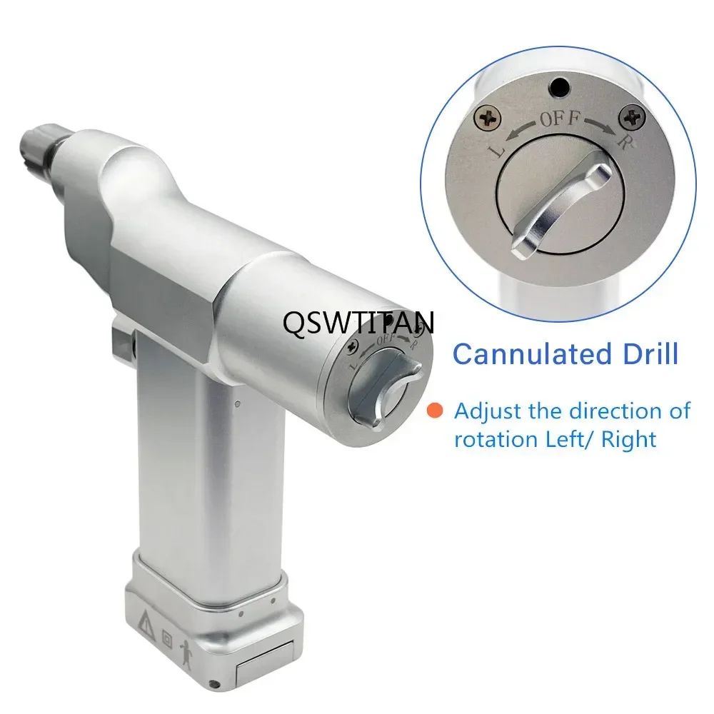 QSWTITAN ортопедическая электрическая дрель, консервированная дрель, микро-сверло для костей, медицинские хирургические инструменты для костей, ветеринарные