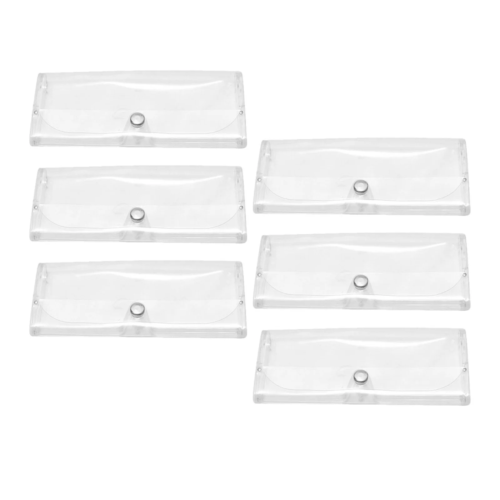 

6pcs Portable Sunglasses Case Clear Glasses Box Anti-Scratch Protection Transparent Eyeglasses Storage Case For Men Women
