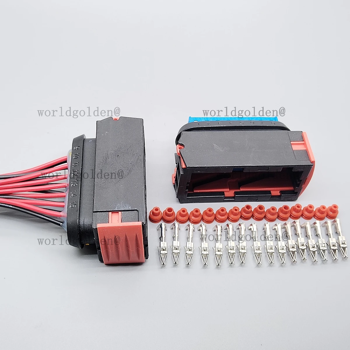 DJ7151K-3.5-21 144980-1 15Pin Waterproof Lamp Plug car connector for Citroen Peugeot Geely Borui Automobile Circuit Refit