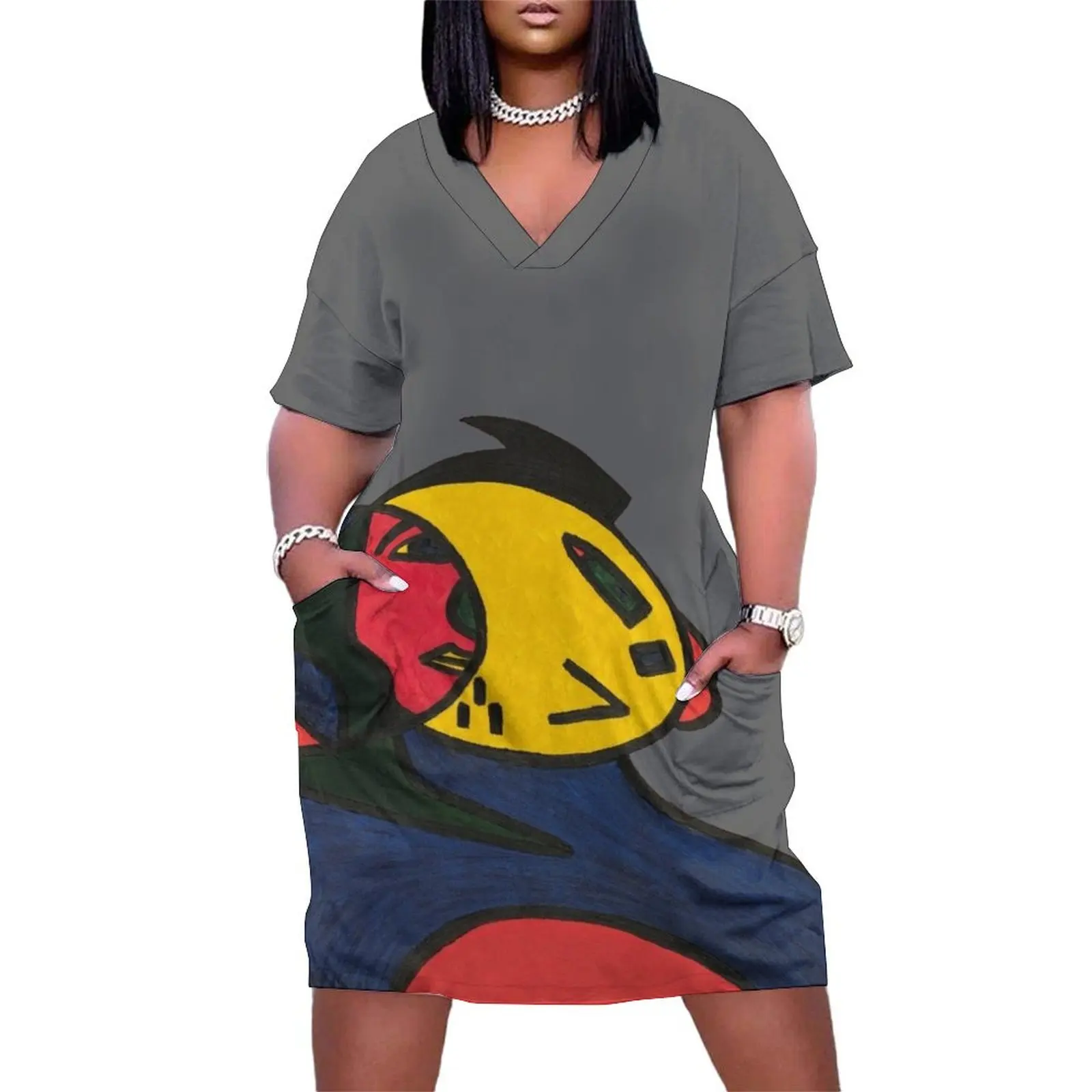 

Evolving Loose Pocket Dress summer dresses long sleeve dresses