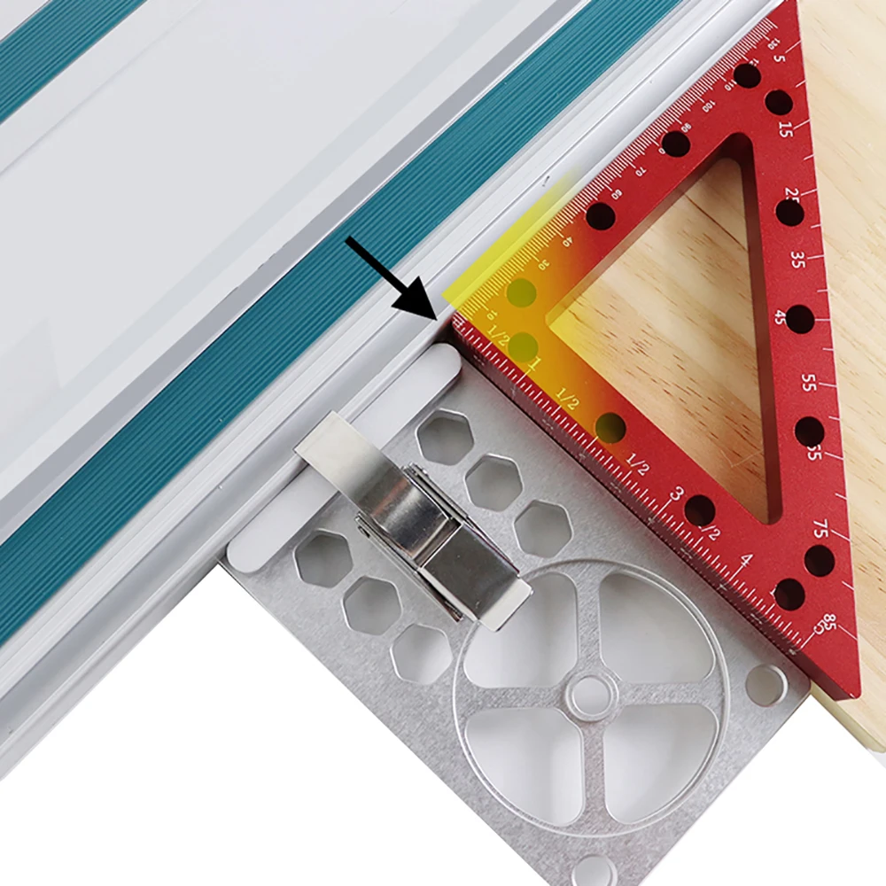 90° Right Angle Electric Circular Saw Guide Rail Track Saw Square Guide Angle Stop Compatible with Festool Makita And Guide Rail