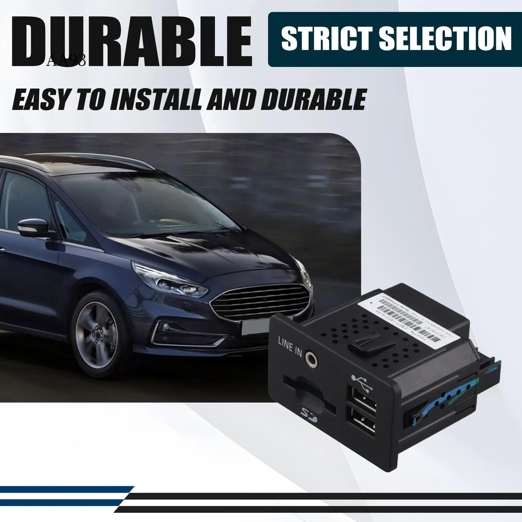 

AA-Car USB Connector Aux & SD Card Port For Ford S-MAX 2016 EM2T-14F014-AB