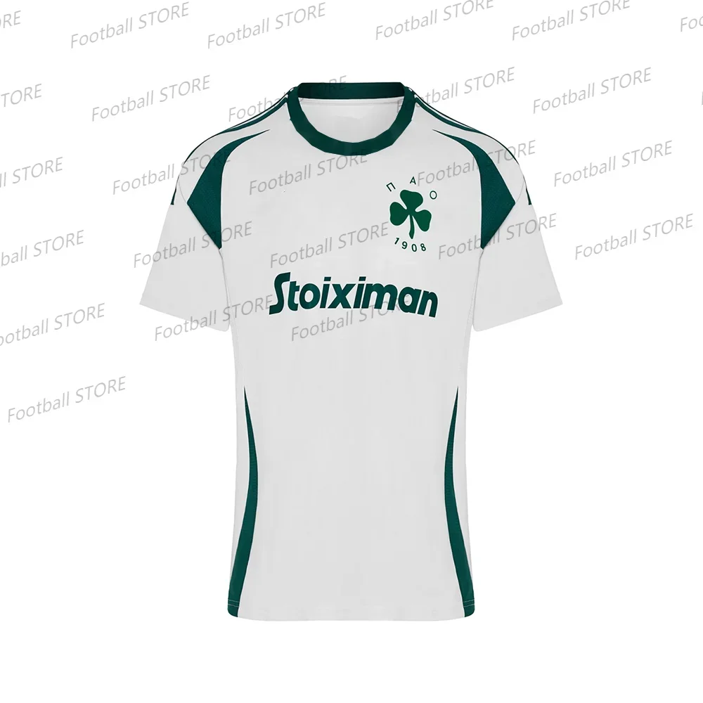 

T-shirt For Men Greece Football Style Ελλάδα Ποδόσφαιρο Jersey Men Boy Jersey 2025 Home Panathinaikos FC Jersey Adult Jersey Kit