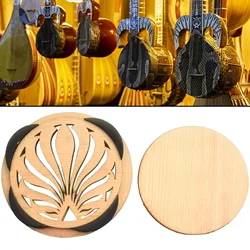 Professional Acoustic Guitar Soundhole Cover Wooden Folk Guitar Sound Hole Cover Weak Sound Buffer Plug Guitar Accessory