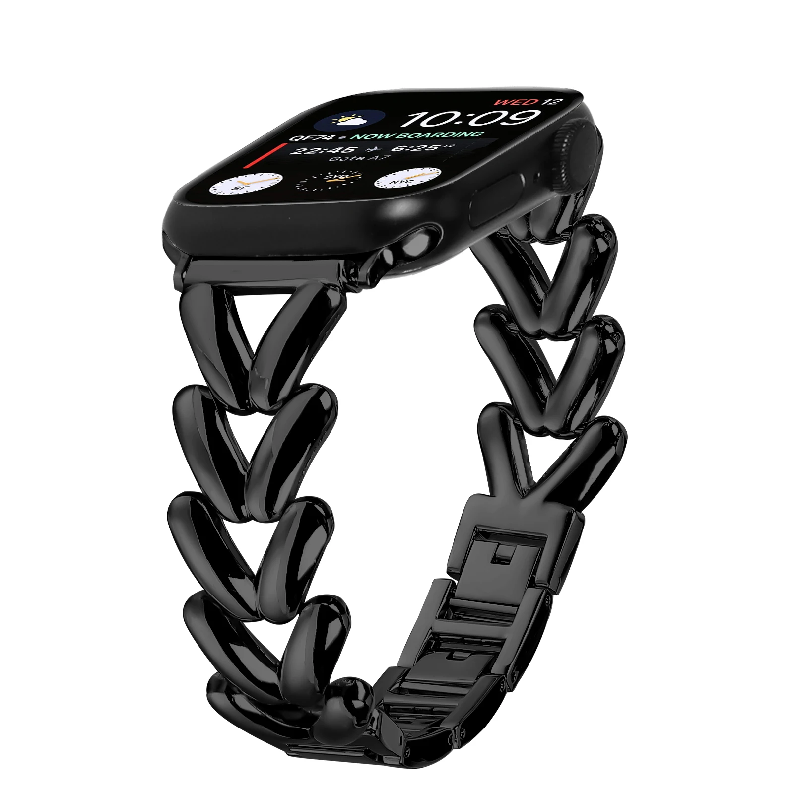 

Metal Steel Strap for Apple Watch Band 49mm 45mm 44mm 42mm wristband iWatch Series Ultra 2 9 8 7 6 SE 40MM Band