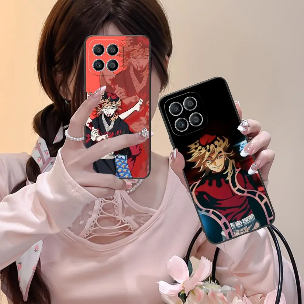 

Чехол для телефона Demon Slayer Douma для Honor 90 80 70 60 50 30 20 10 9 8 7 Pro S SE Lite 5G, черный чехол для смартфона и мобильных телефонов