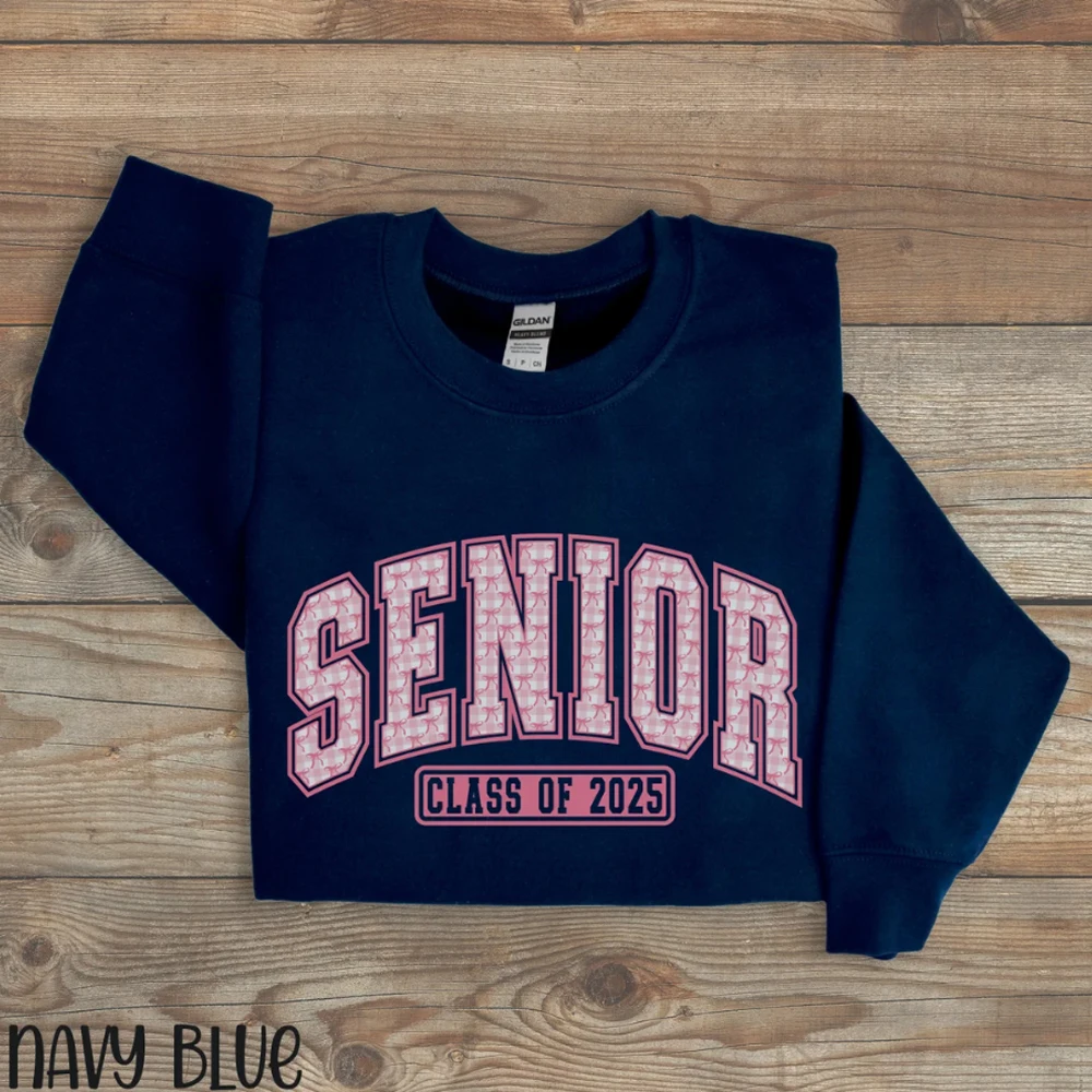 Senior 2025 Crewneck Sweatshirt Gift for High School Clothes Coquette 2025 Senior Sweater 2025 Graduation Gift Tees