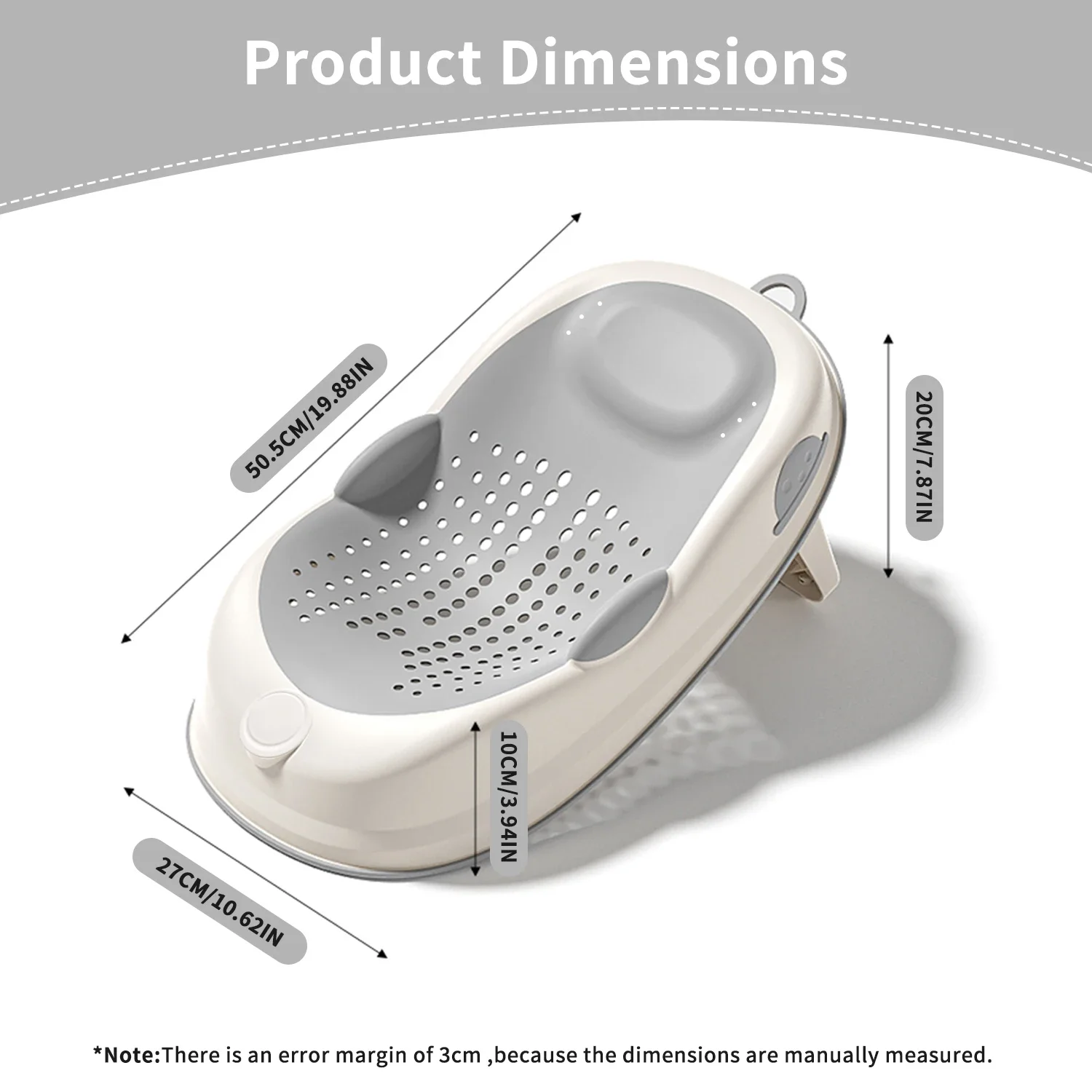 Ergonomic Baby Bath Support 2
