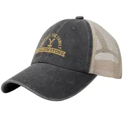 Yellowstone Dutton Ranch Mesh Baseball Cap Couple Women Design Hip Hop Hats Summer Stylish Kpop Rock Dropshipping Baseball Caps