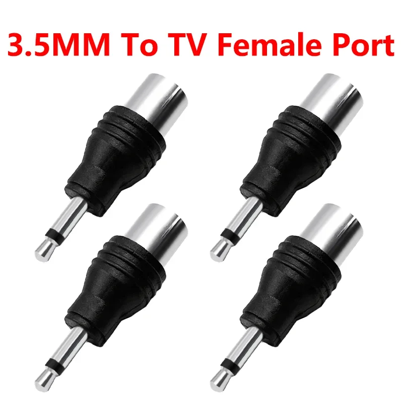 

5/20PCS 3.5 mm 3.5mm 1/8" Mono Male Plug Adapter to lEC COAXIAL Female Jack 9.5mm Adapter Connectorfor TV Aerial Antenna