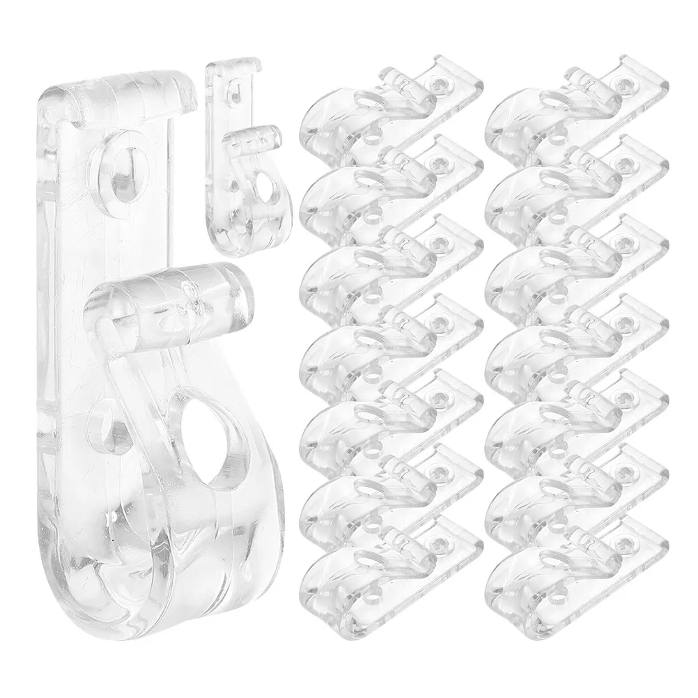 16Pcs Roller Shade Chain Hook Beaded Chain Retainer Safety Cord Fixing Hook for Window Blinds Curtains Universal Fit Easy