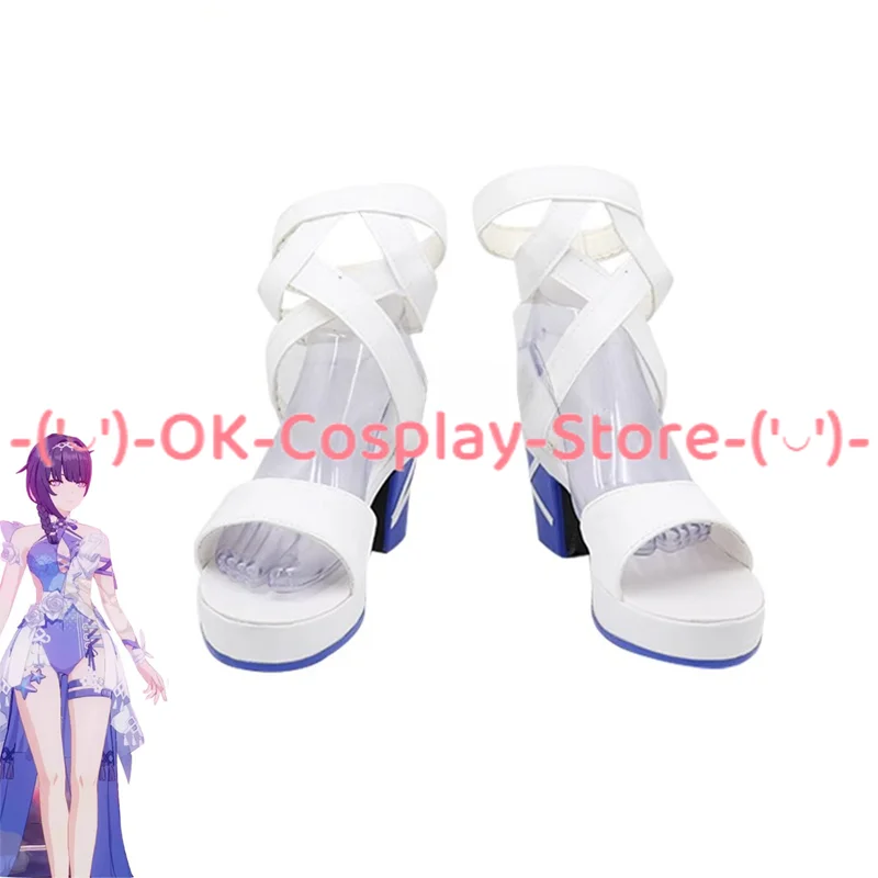 

Raiden Mei Cosplay Shoes Game Honkai Impact 3 Cosplay Props PU Leather Shoes Halloween Carnival Boots Custom Made