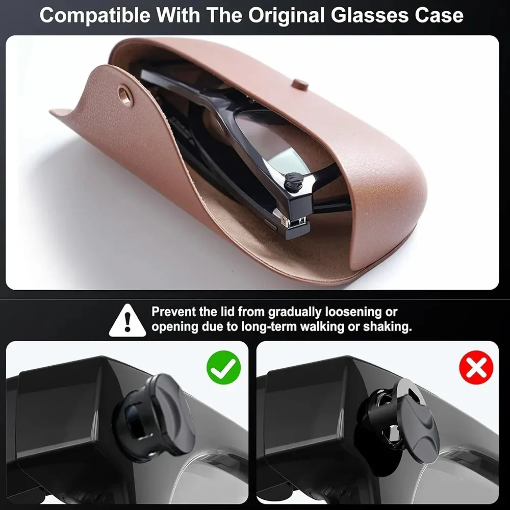 LED Light Covers for Ray-Ban Meta 2 for Way-farer/Headliner/Skyler Glasses Adjustable Light Blocker Glasses Privacy Shade Cover view 3