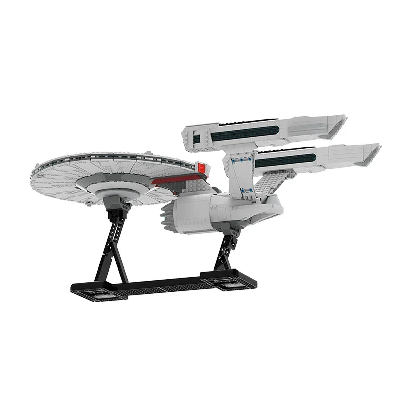 MOC Trek Federal Universe Cruiser Model Building Blocks Set Interstellar NCC-1701-A Spaceships Space Bricks Toy Kid Holiday Gift