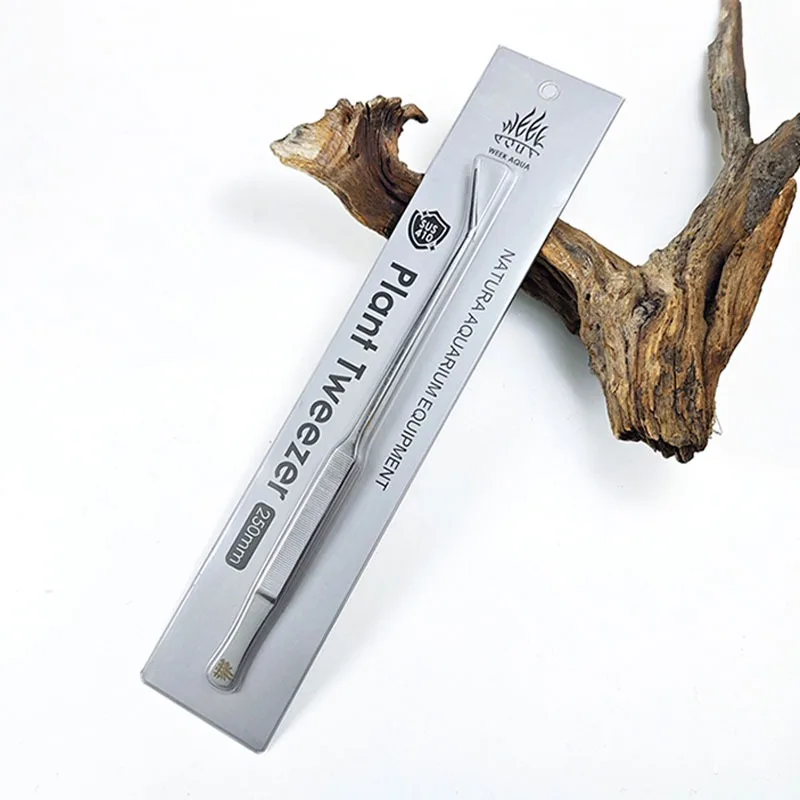 Week Aqua Stainless Steel Aquarium Plant Tweezers 250mm Aquascaping Tool for Freshwater Saltwater Tank Maintenance