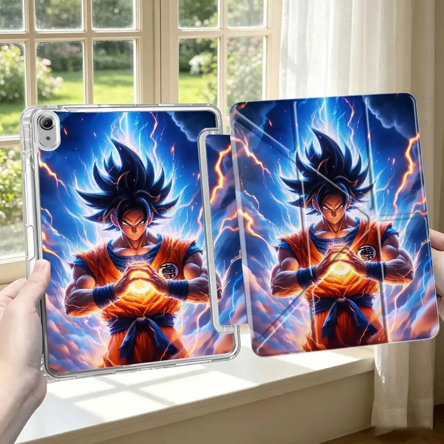 Dragon Ball Super Saiyan Goku With Pen Slot Cover Tablet Case For iPad 11th 9th 10th Gen Pro 13 2025 2026 Mini 7 6 5 12th Air 8
