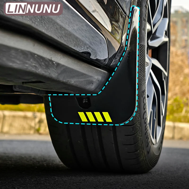 LINNUNU Auto-Schmutzfänger für Zeekr 7X 2025 2026, Schmutzschutz, Reifenkotflügel, Radabdeckungen, Kotflügelzubehör – Detail 8