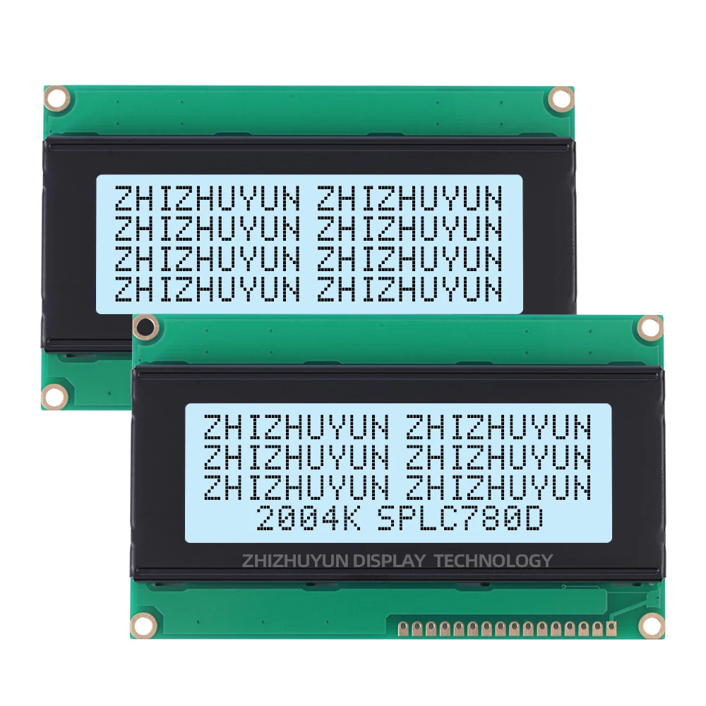 Imagem -04 - Lcm Lcd Screen Module Amarelo Verde Azul Branco Led Backlight 2004k Cirílico Russo Inglês Lcm