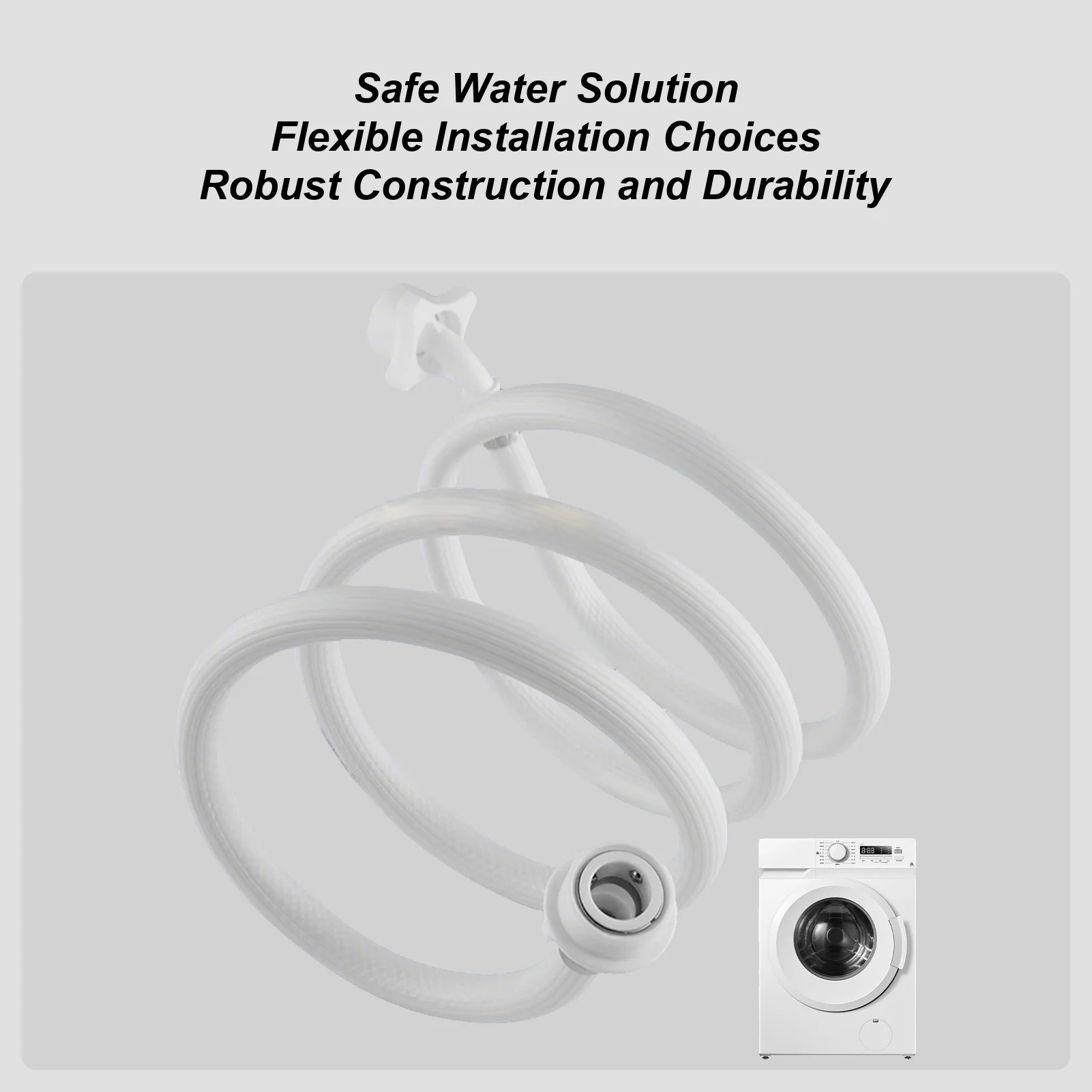 

Впускной шланг для стиральной машины Шланг для подачи воды из ПВХ с предохранительным клапаном Линии впускного соединения стиральной машины Впускные шланги для остановки воды