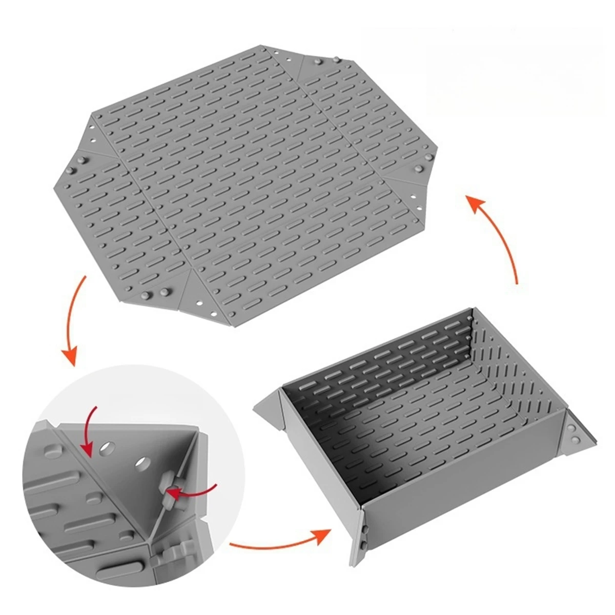 Dish Drying Area 33.5x28x0.3cm Foldable Kitchen Mat Dishwasher Safe Mat Easy Clean Silicone Efficient Drying System