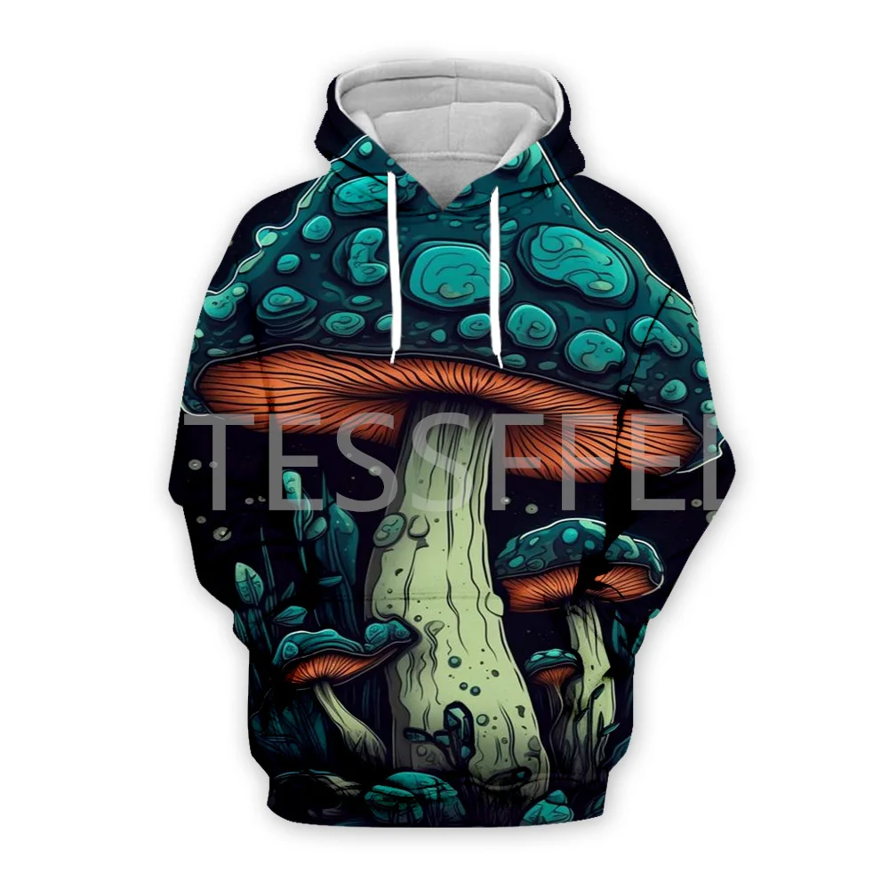 

Mushroom Plant Fungus Psychedelic Trippy Tattoo Retro Streetwear Vintage 3DPrint Pullover Harajuku Jacket Casual Funny Hoodies A