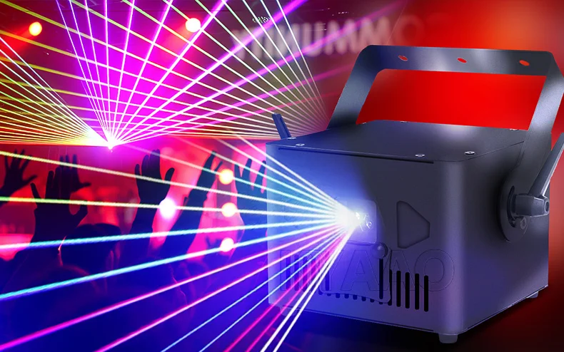 RGB Vollfarbige Animations-Laserbeleuchtung Bluetooth APP DMX512 DJ Bar Club Konzert Bühnen-Projektor 3W 5W – Detail 1