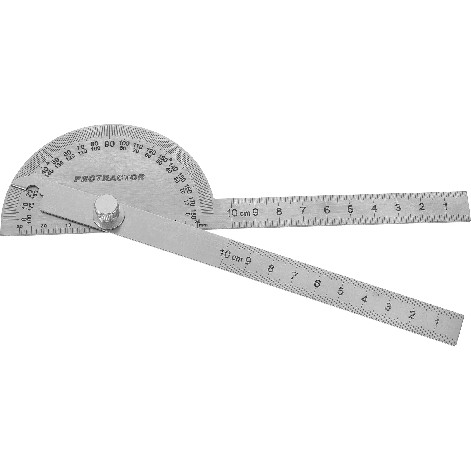 

Stainless Steel Swing Arm Protractor Woodworking Drawing Tool Accurate Angle Finder Metal Ruler Protractor Angle Finder