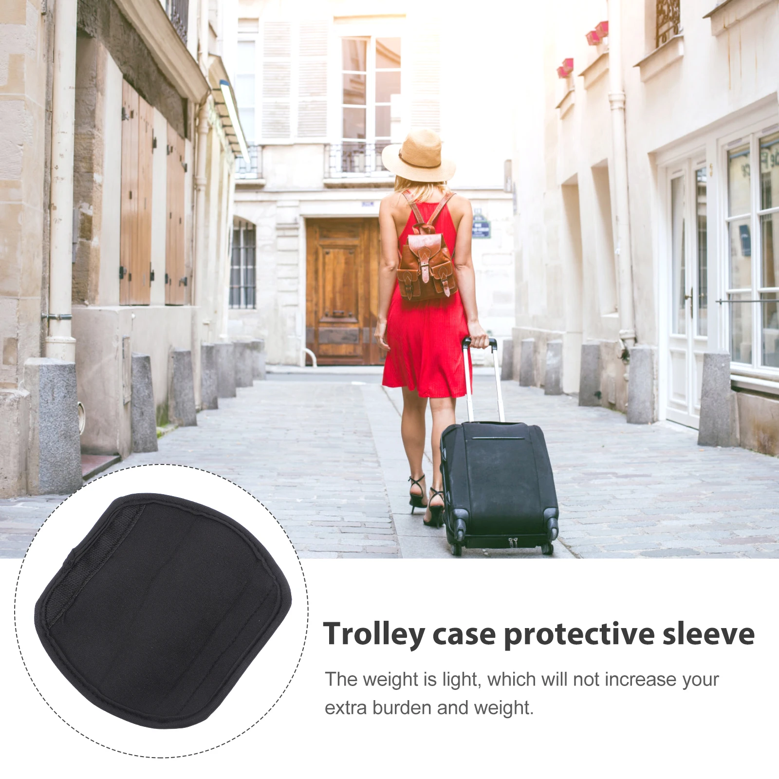 

2pcs Luggage Handle Wraps Neoprene Comfortable Anti Travel Case Grips Portable Light Weight Easy Install for Suitcase Heavy