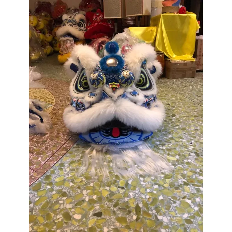 Blue Lion Awakening White Buddha Costume Lion Dance Lion Large-scale Event Performance Costumes