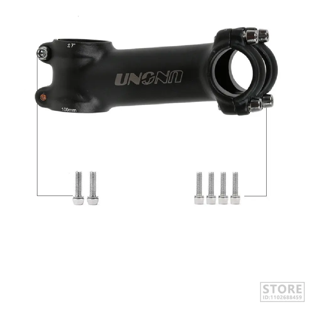 UNO Aluminum MTB Bicycle Stem  28.6*31.8mm 60-130mm +/- 7/17Degree Ultralight Handlebar  Matt Bike Accessories