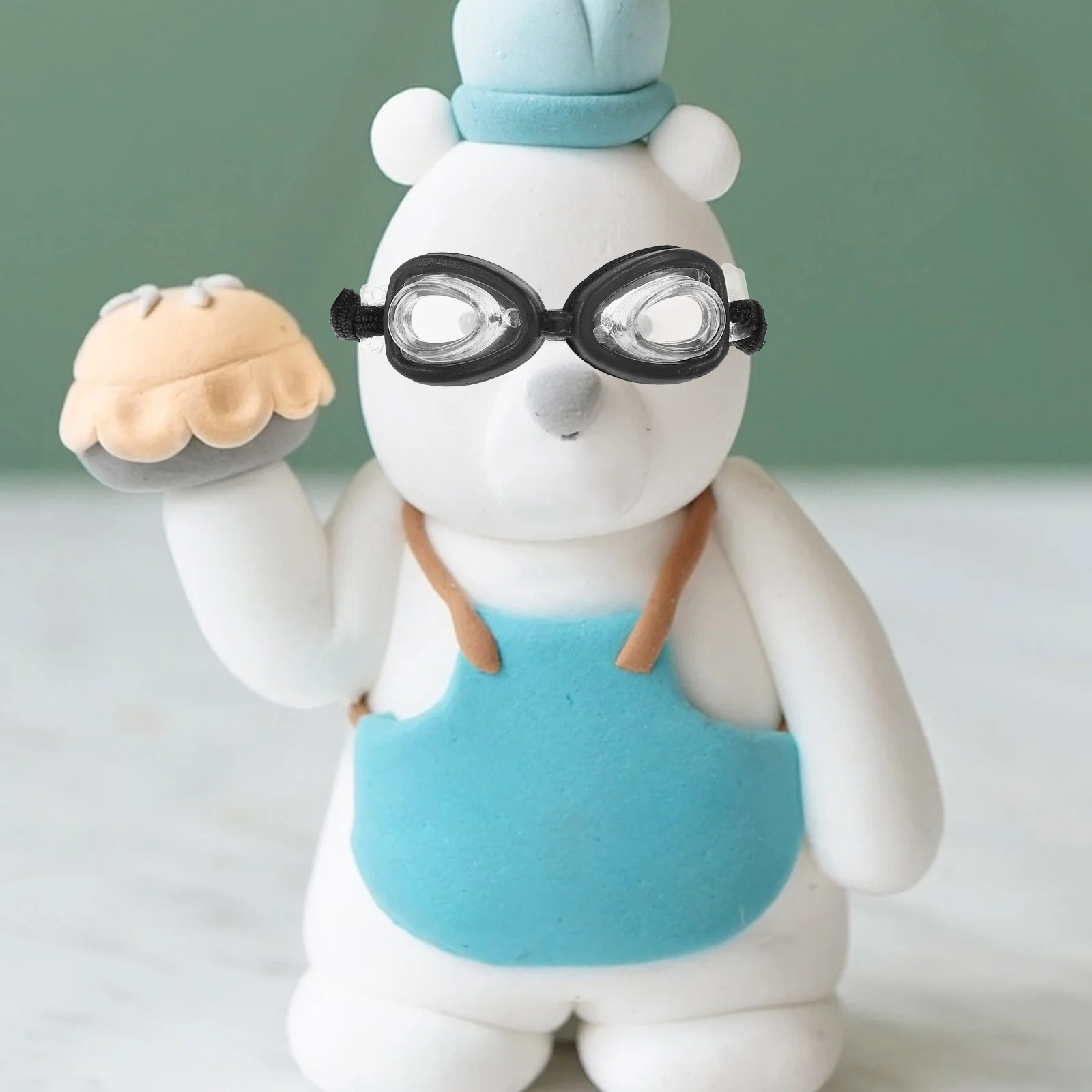 

10Pcs Mini Swim Goggles Detailed Craftsmanship Ideal for Imaginative Play Tiny Eyewear for Dollhouse Scene Enhancements