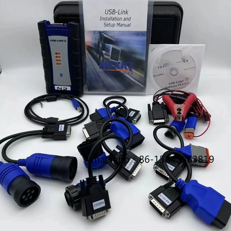 Nexiq2 Diagnostic Tool Scanner Bluetooth Diesel Truck OBD2 Fault Detector USB Connection, One Year Warranty Premium Quality