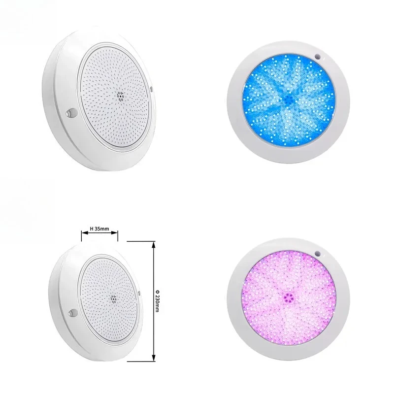 Refined Rgb Color Changing 12v 35w Waterproof Ip68 Led Pond Bulb Lamp Wall Mounted Remote Control Swimming Pool Light