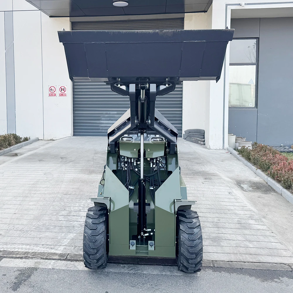 New Stype Hot Selling Mini Skid Steer Loader Mini Crawler Tracked Wheel Tire Skid Steer Loader With Attachment
