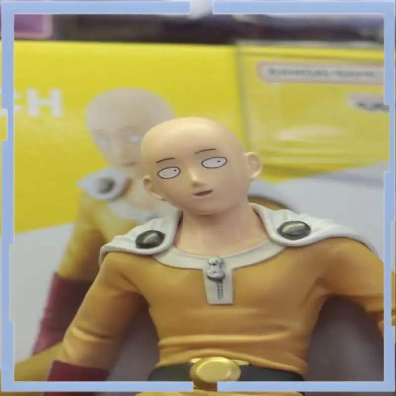 

Original Bandai Namco Banpresto One Punch Man One Punch Life Saitama Pvc Collector Desktop Ornament Anime Figure Model Toy Gift