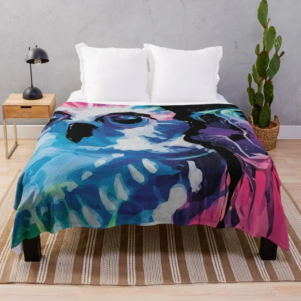 

Color Owl Stare Throw Blanket Soft Sherpa Fleece Warm Blanket for Winter