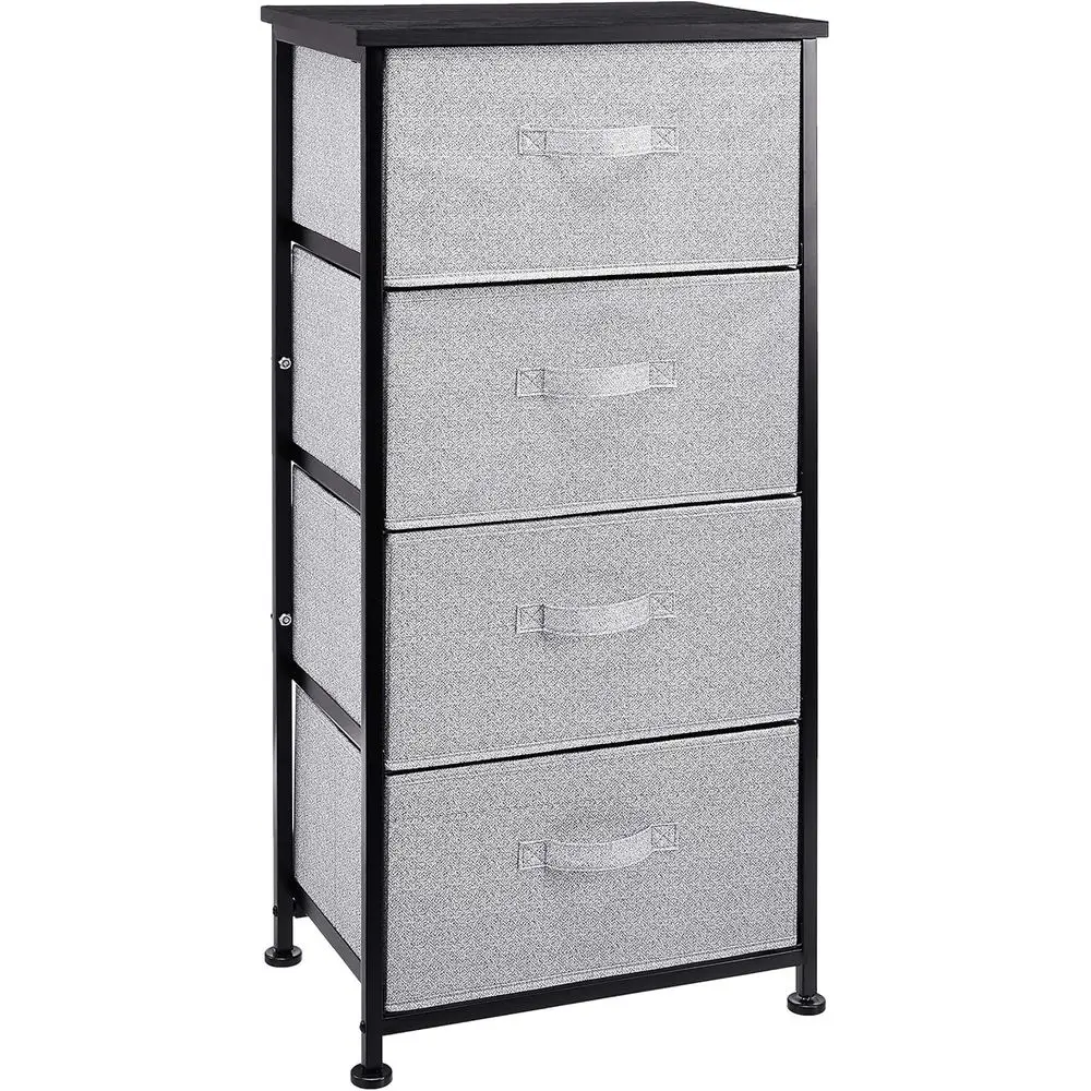 

4-Drawer Storage Organizer Unit for Closet, Black