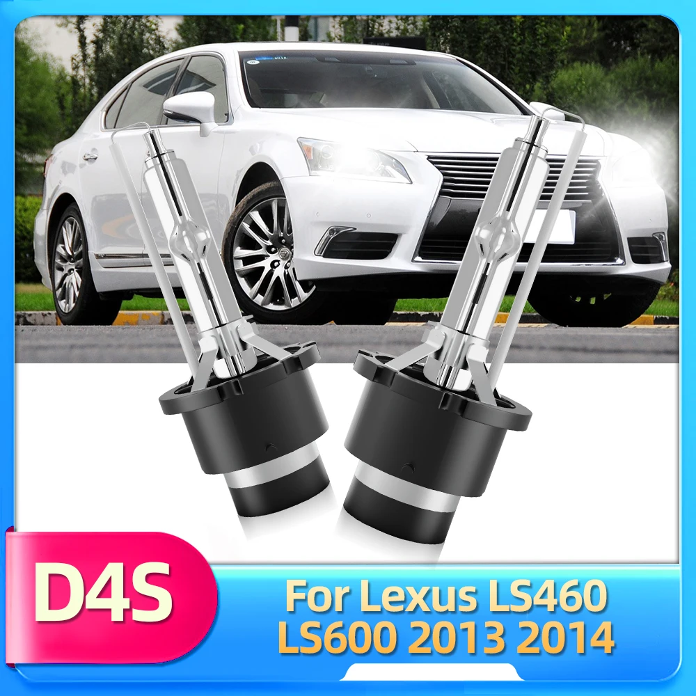 LSlight 2PCS D4S 6000K Car Headlights HID Bulbs 35W Lamp Xenon For Lexus LS460 LS600 Sedan 2013 2014 Headlamp 12V Replacement