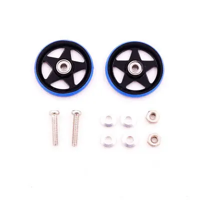Bearing Guide Wheel Hard Rubber Ring Self-made Four Wheel Drive Car Accessories 19mm Five Star Aluminum Alloy A Pair Of Prices