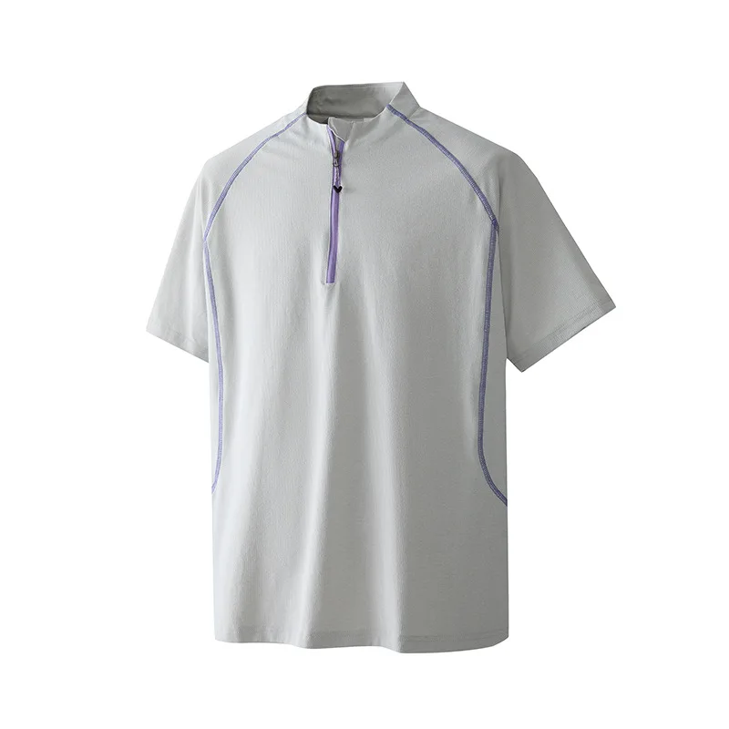 Outdoor Sunscreen Moisture-absorbent and Quick-drying Sports Lightweight and Breathable Hiking Fitness Summer T-Shirts for Men