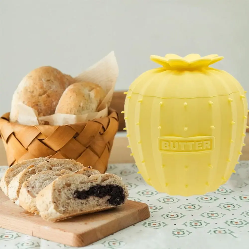 

Creative Silicone Butter Crock Keeping Fresh Dustproof Covered Butter Dish Sealed with Lid Butter Keeper for Home