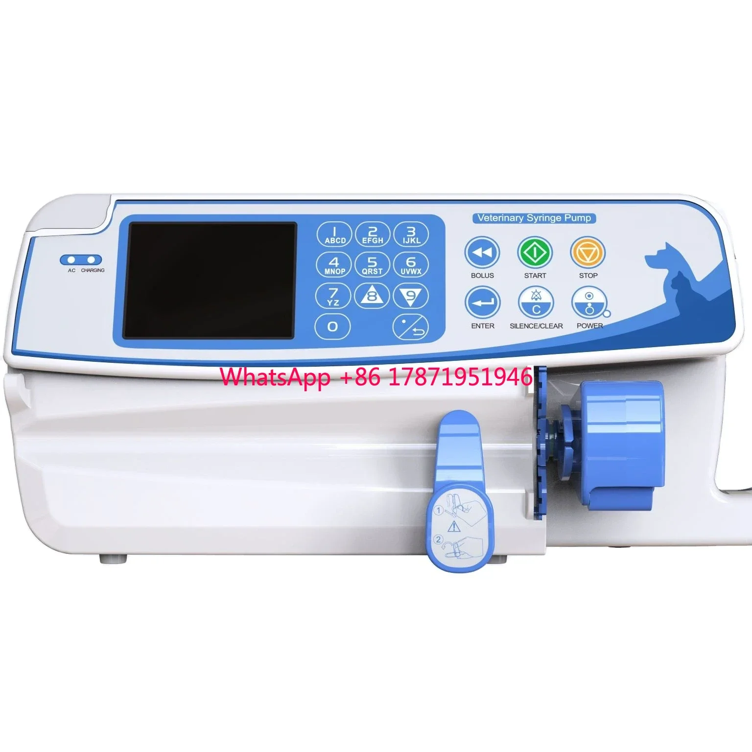 

Factory Price WIFI iv Infusion Pump Disposable Syringe Pump Infusion BOLUS For Livestock Anti Backflow Veterinary Syringe Pump