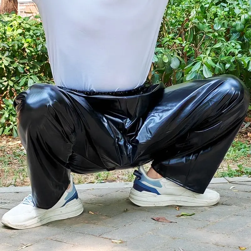 

Мужские черные непромокаемые брюки непроницаемые непромокаемые дождевые брюки