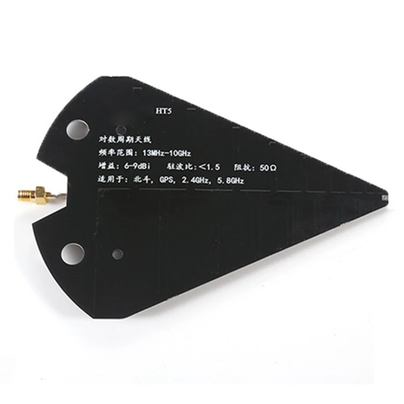 

AFBC HT5 Portable Log Periodic Antenna 1300Mhz-10Ghz Wideband High Gain 6-9Db 50Ω For VHF UHF SHF Communication Radar