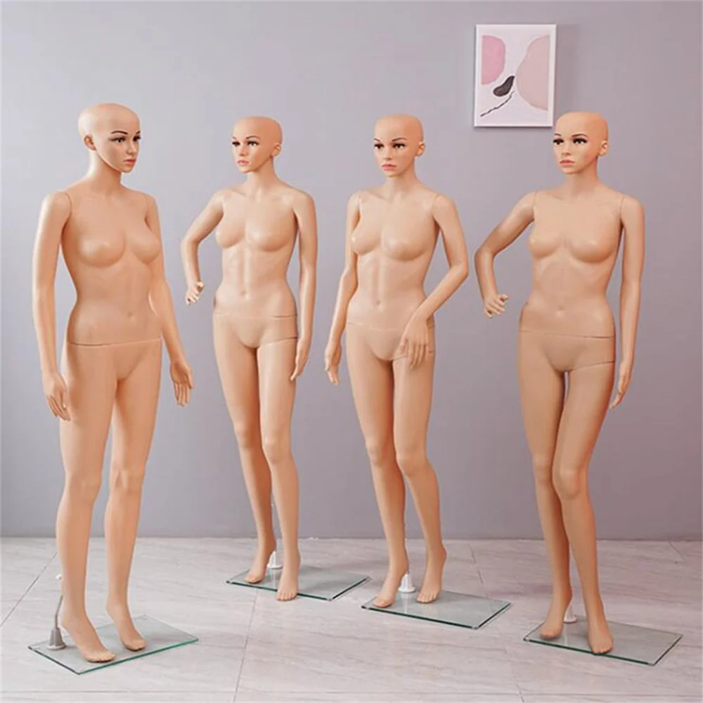 Plastic Female Body Hand Mannequin, Wedding Decorative, Realist Cloth, Male Model Doll, Maniqui Stainless Chassis, E057, 4Style