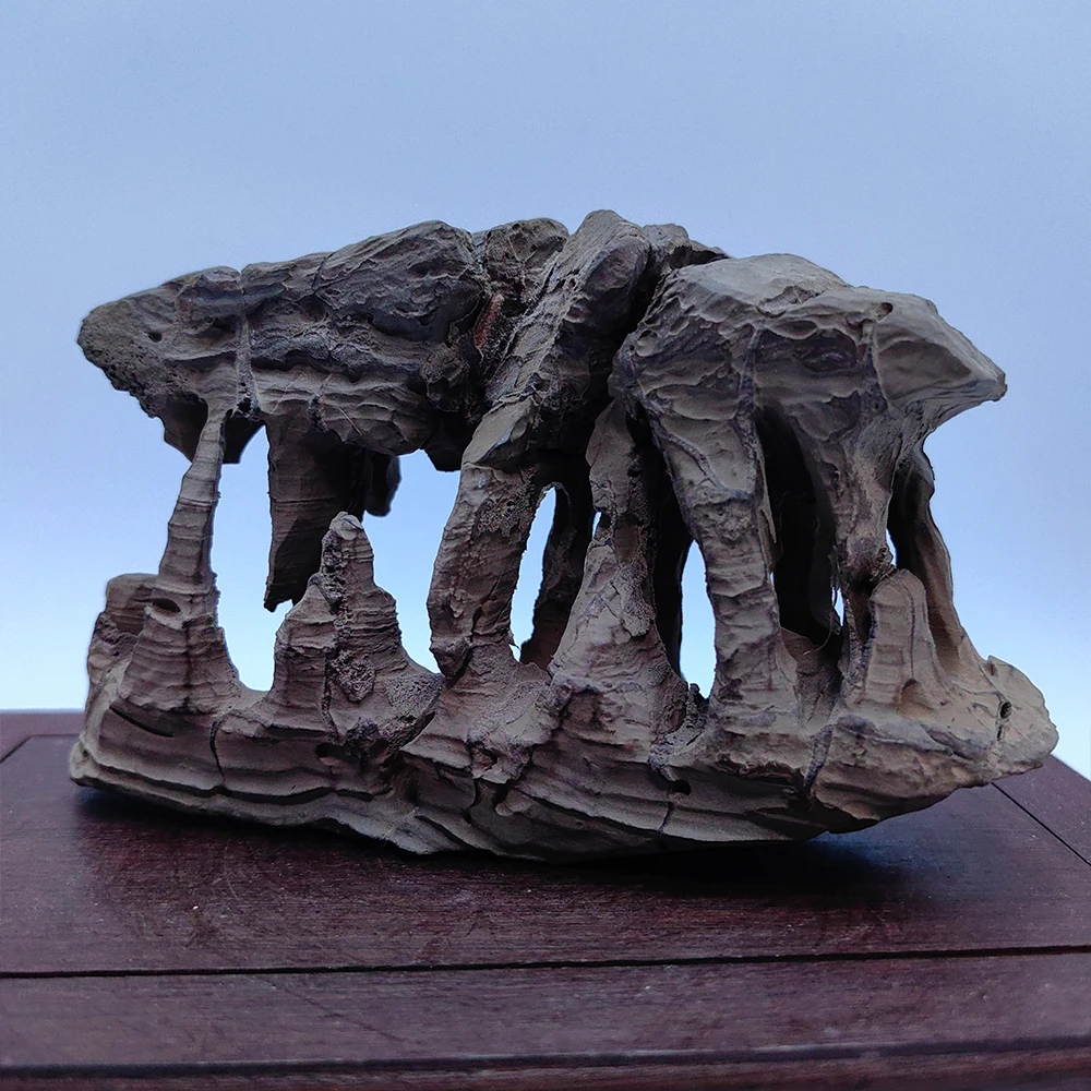 Mountain Rock Reiki Asian Natural Stone Bronzite Natural Precision Mountain Collect Stone Landscape Stone Gift  Stone Sculpture
