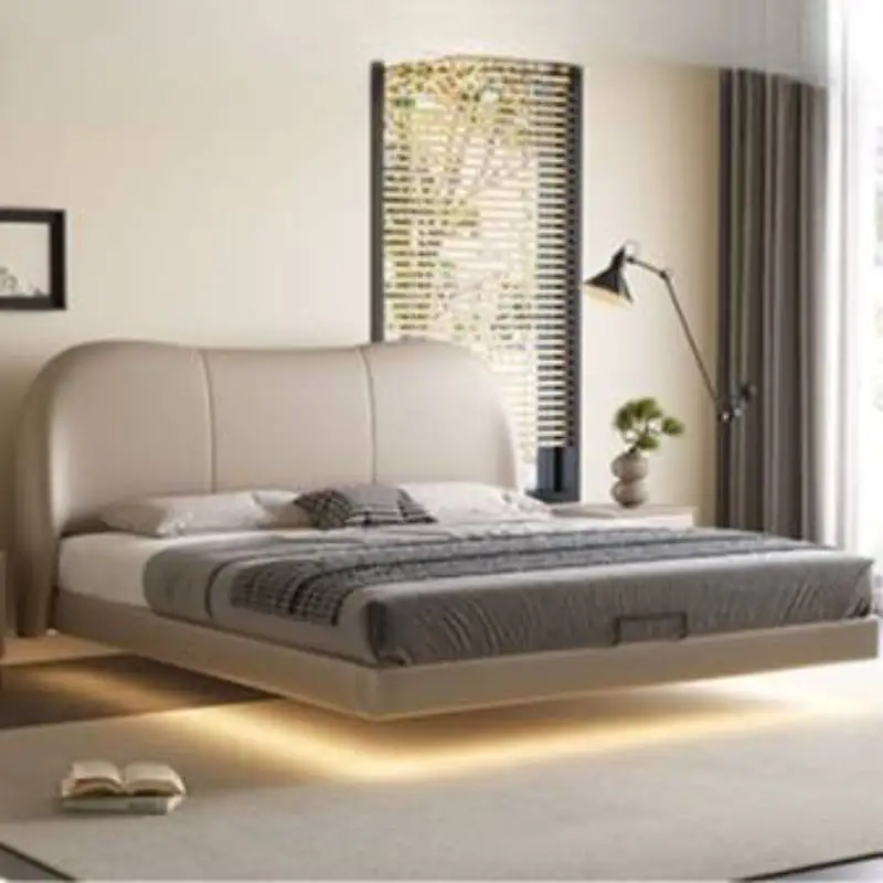 Elegant Nordic Queen Bed Platform Pretty Unique Solid Wood Bedroom Bed Frame Bases Lit Pliable Camas Queen Size Home Furniture