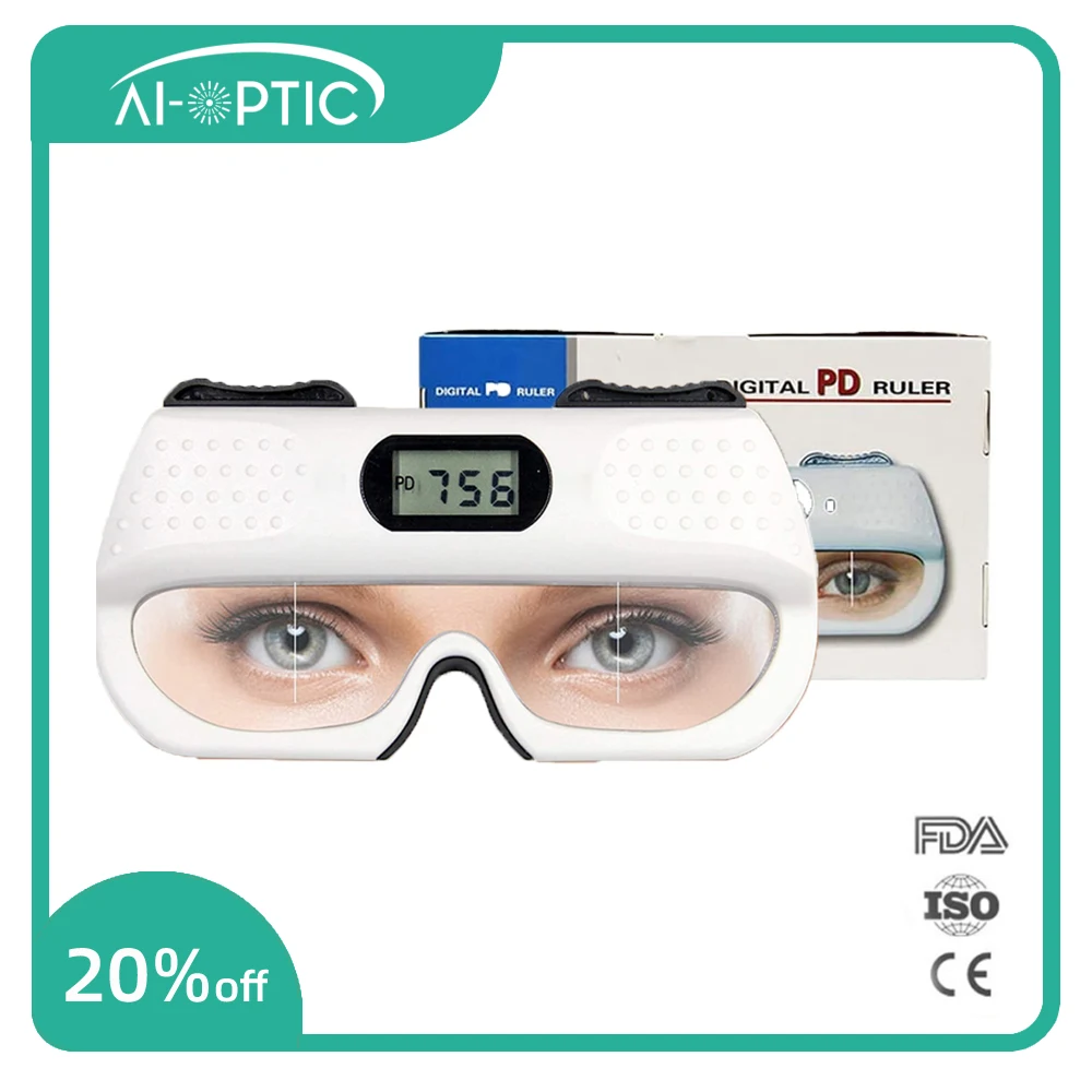 

Optometry Digital Pd Meter Ophthalmic Eye Pupil Distance Measuring Ruler Optical Pupilometer Easy to Use CE Approval