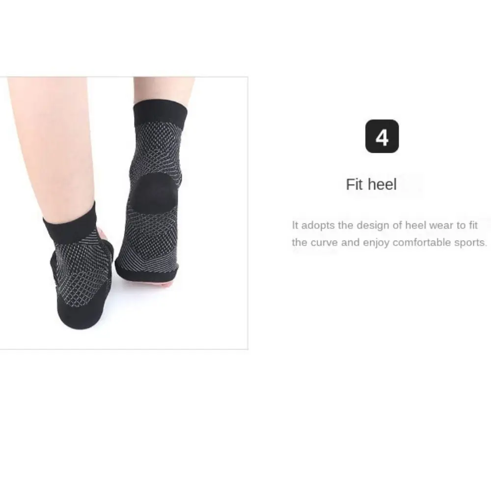 Sports Safety Breathable Ankle Compression Socks Anti Chapped Moisturizing Heel Sock Open-Toe Unisex
