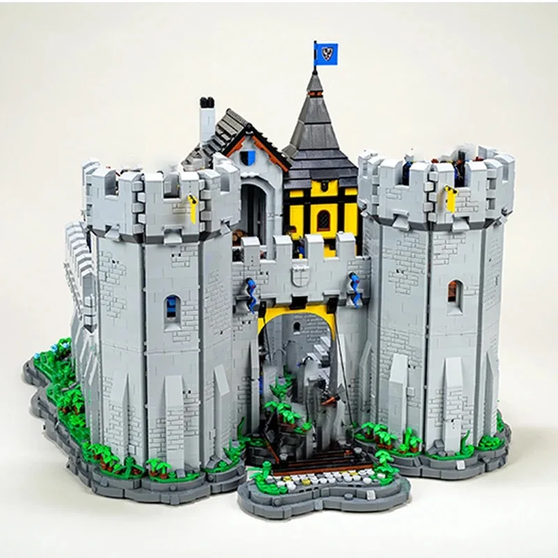 

Castle Model Moc Building Bricks ReCrafted Black Falcon's Fortress Technology Modular Blocks Gift Christmas Toy DIY Set Assembly